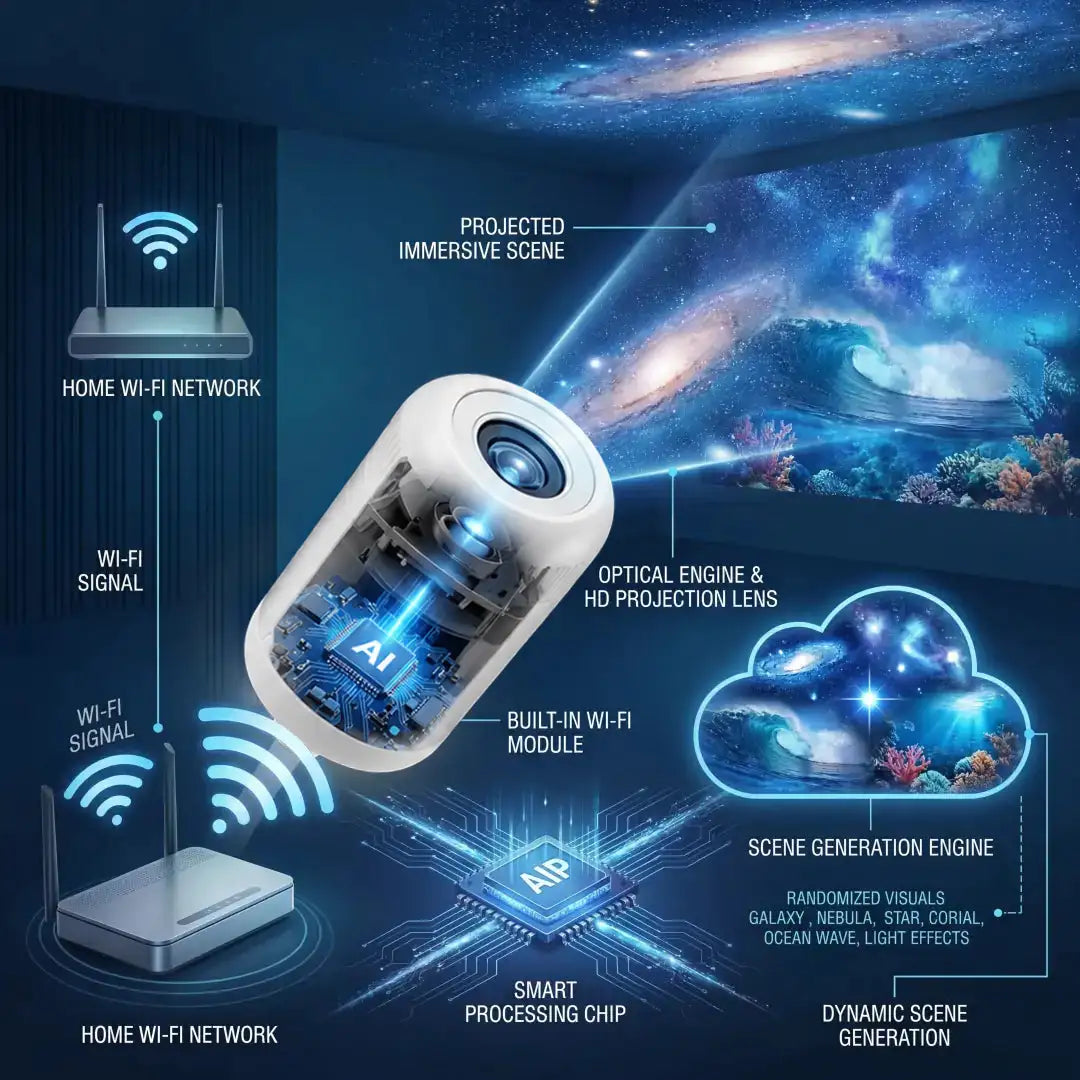 Comauo® Night Light Projector